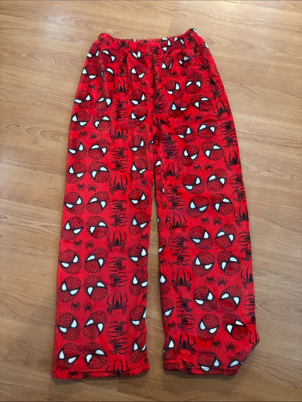 Kids Red Spider Mask Fleece Pajama Pants